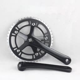 Fixie Bike Square Hole BB Crankset Single Speed Chainwheel 46T 130BCD Crank 170mm Aluminum Fixed Gear Bike Crankset
