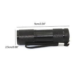 1 Pcs 9W UV Resin Curing Lamp Light 9 LED 395nm UV Resin Dryer Blacklight Flashlights UV Lights Jewelry Tools Gel Polishes
