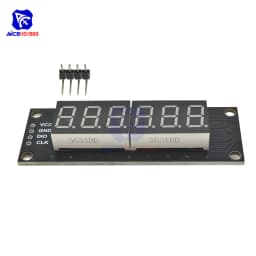 diymore 0.36 inch TM1637 6 Bits 7 Segment Digital LED DIsplay Module I/O Interface 5 Color Available for Arduino