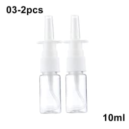 2pcs New White Nasal Spray Pump Empty Plastic Bottles Refillable Sprayer Health Nose Mist For Medical Packaging Accessories