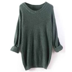 Clearance Wool Women Knitted Sweater Winter Bat Long Sleeve Pullover Autumn Female O-Neck Solid Jumper Loose Casual Top Clothing
