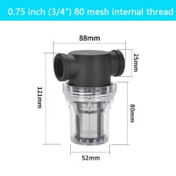 304 Stainless Steel Filter, Suitable for Garden Hoses, Irrigation Systems, and Industrial Pipelines, 1/2 3/4 1 inch