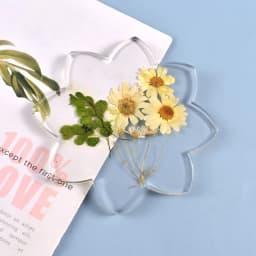 Crystal Epoxy Resin Mold Lotus Coaster Tray Cup Mat Silicone Mould DIY Crafts Ornaments Decorations Making Tool