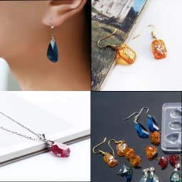 1PC UV Resin Pendant Craft DIY Transparent Liquid Silicone Combination Molds for DIY Making Finding Accessories
