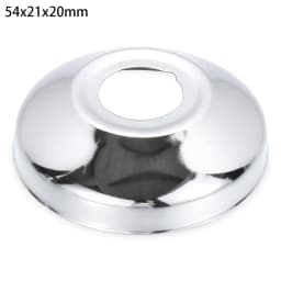 1Pcs Stainless Steel Water Pipe Wall Covers Self-Adhesive Shower Faucet Decorative Cover Chrome Finish Bathroom Accessories