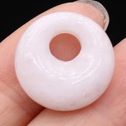 2Pcs Natural Stone Pendants Round Lapis lazuli BIg Hole India Agates Charms for Jewelry Necklace Earring Accessories 18mm