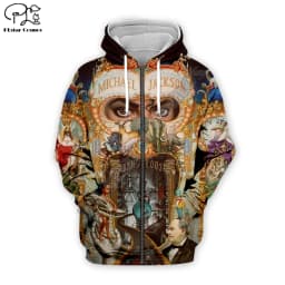 PLstar Cosmos PopStar King Singer Michael Jackson Hiphop Streetwear Pullover Unisex 3DPrint Zipper/Hoodies/Sweatshirt/Jacket s-1
