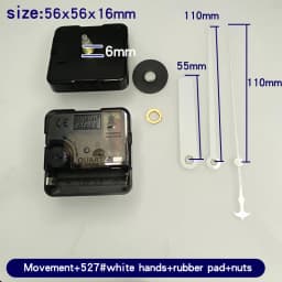 Quartz Clock Movement Kit With Gold Clock Hands Non Ticking Wall Clock Mechanism DIY Clock Making Repair Parts
