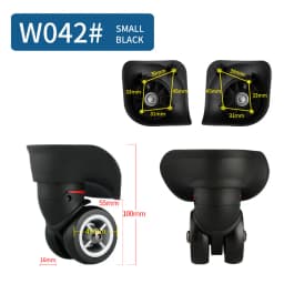 Universal Wheel Luggage Makeup Suitcase Accessories In Wheels Trolley Fashion Suitcase Accessory Rolling Wheels Repair Casters