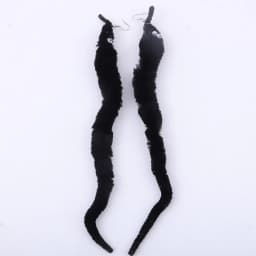 New Lovely Funny Long Plush Worm Drop Earrings For Women Personality Animal Insect Dangle Earrings Fashion Party Jewelry