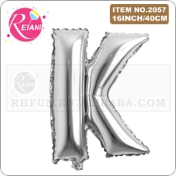 16 Inch Silver Alphabet Number Letters Balloons Birthday Party Decorations Kids Foil Balloon New Year Party Wedding Decoration
