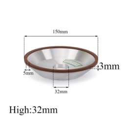 75/100/125/150mm Resin Diamond Grinding Wheel Cup Grinder Disc for Carbide Metal Angle Grinder Tool 120/150/180/240/320/400#