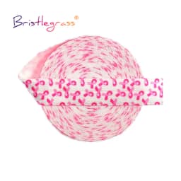 BRISTLEGRASS 2 5 10 Yard 5/8" 15mm Lace Crown Leopard Animal Print Fold Over Elastics FOE Spandex Band Tape Hair Tie Sewing Trim