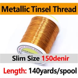 Royal Sissi 140 Yards/Spool 0.2mm Metallic Tinsel Thread 12 Optional Colors Micro Rod Wrapping Repairing Line Jig Hook Binding