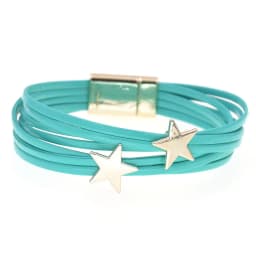 WELLMORE Leather Bracelets for Women Simple Star Multilayer Wide Wrap Bracelet 6 Size 18 Colors Female Jewelry Wholesales