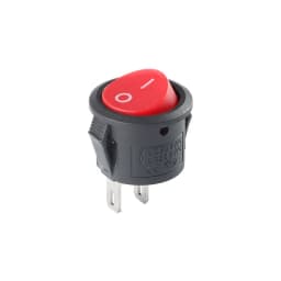 5PCS KCD 15mm KCD11 Rocker Switch 2PIN I/O Button Power Switches Small Size Round KCD-15