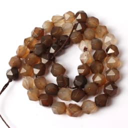6-12mm Natural Garnet Agates Quartz Tiger Eye Howlite Opal Stone Beads Faceted Loose Beads For DIY Jewelry Making Bracelet