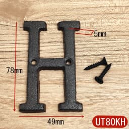 Metal Letters House Numbers Retro 3D Sign Cafe Wall Creative Cast Iron Decoration Doorplate Digital Arabic Furniture Hardware
