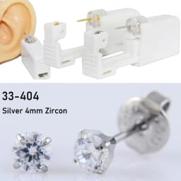 Disposable Sterile Ear Piercing Unit Cartilage Tragus Helix Piercing Gun Tool Kit Build In Steel Stud Earring Star Ball