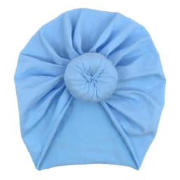Solid Cotton Donuts Baby Boy Girls Cap Hat 0-4T Sweet Newborn Skullies Beanies Soft Turban India Topknot Headwraps Accessories