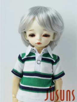 Doll Wigs JD075 1/6 1/8 1/4 1/3 Short Boyish Cupid Curls Synthetic Mohair BJD Wigs 5-6' 6-7' 7-8' 8-9' OB11 YOSD Doll Hair