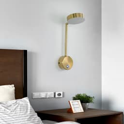 Modern and Simple LED Indoor Lighting Wall Lamp 9W Touch Stepless Dimming Home Bedroom Bedside Mirror Adjustable Wall Lamp