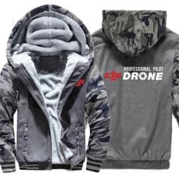 DJI Pilot Drone Hoodies Men Cool Thicken Winter DJI Phantom Mavic Sweatshirt Pullover Mans Coat