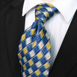 Classic Vintage Mens Tie Handmade 10cm 100% Silk Printed Necktie Geometric Checked Jacquard Ties For Man Business Wedding Gift