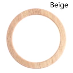 1pc D Round Handcrafted Wooden Handle for Handmade Handbag DIY Tote Purse Frame Making Bag Hanger Bag Strap Tote Bag Accessories