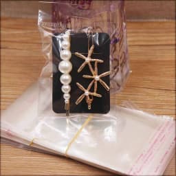 50pc New Arrival Cute Shape Kraft Pink White Jewelry Package Hair Clip Card Blank Color Hairpin Display Card Tag
