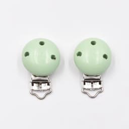 10PCs Baby Teether Clip Pacifier Chain Wood Blanks Pacifier Baby Teething Bracelet Bead Clip Diy Wooden Clips Accessories