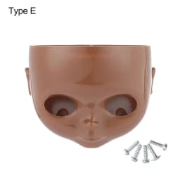 1PC 1/6 Blyth DIY Doll Factory Dolls Faceplate With Backplate 30cm Plastic Blyth No Makeup Face and Screw Toys Accessories