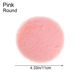 Dollhouse Miniature Furry Round Cloud Shape Plush Floor Rug Carpet Mat Dolls House Living Room Furniture Decoration Accessories