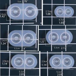 6 Sizes Doll Eyes Mold BJD Doll Heavy Pupil Eye Eyeball Dome Silicone Molds Kit