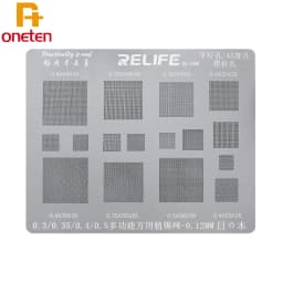 Relife Multi-Purpose BGA Stencil 0.3/0.35/0.4/0.5/Parallel/45 Degree Hole Universal Solder BGA Reballing Stencil Solder Net