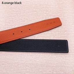 2026 WITHOUT BUCKLE 3.2cm 14colors Ciartuar new design for men women belt high quality cowskin genuine leather two sides