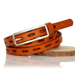 Natural Leather Thin belt Pin Buckle Genuine Leather Belt For Women Female Cowskin Leather Dress Decoration Small Ladies Belt