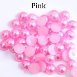 2/3/4/5/6/8/10/12/14mm Imitation Pearl ABS Plastic Half Round Loose Bead for DIY Jewelry Making Accessories Nail Art Crafts