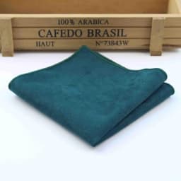 Two Sides Solid Micro Suede Handkerchief Groom Leather Mens Plaid Soft Scarves For Men Hankies Pocket Square Male Handkerchiefs