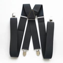 L XL XXLsize Dark gray men's suspender 3.5 cm width adjustable elastic X back clips on pants braces for men and women
