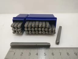 2mm 2.5mm 3mm Letter number Punch Set alloy steel metal letter punch stamping set 27pcs