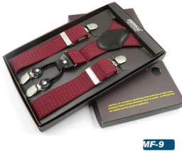 Man Suspenders 4 Clips Leather Braces Adjustable Four Clip-on Belt Strap Trousers Suspensorio Father Gifts Ligas
