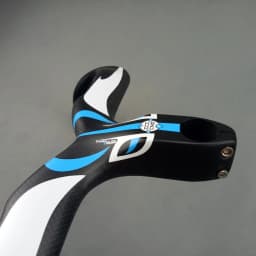 Integrated Bicycle Handlebar with Carbon Rod, 75mm Drop, 130mm, 400, 420/440x90, 100, 110, 120mm