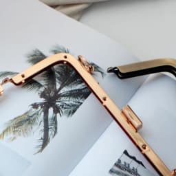 K643 Square 20CM Screw Design Double ring Belt loop metal purse frame Gold, gun black, bronze DIY Kiss Lock Bag Accessories