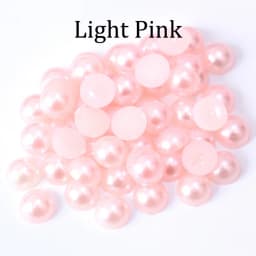 2/3/4/5/6/8/10/12/14mm Imitation Pearl ABS Plastic Half Round Loose Bead for DIY Jewelry Making Accessories Nail Art Crafts