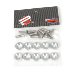 M6 Aluminum 10 Pcs/Pack Car Modified Hex Fasteners Fender Washer JDM Bumper Engine Concave Screws