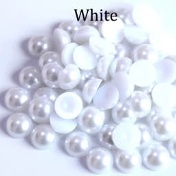 2/3/4/5/6/8/10/12/14mm Imitation Pearl ABS Plastic Half Round Loose Bead for DIY Jewelry Making Accessories Nail Art Crafts