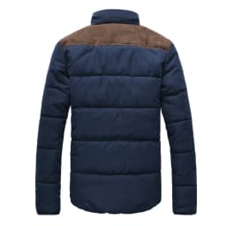DIMUSI Winter Men Diamond Warm Parkas Jacket Men Casual Cotton Stand Collar Parkas Male Outwear Windbreaker Warm Coats Clothing
