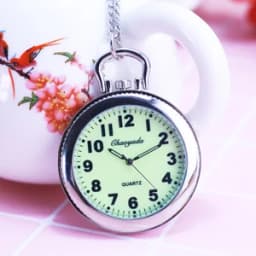Large Digital Quartz Pocket Watches for Men and Women, Waterproof Electronic Key Chain Clock Gift for Father, Husband, Students,