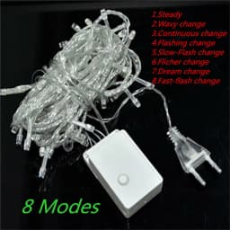New LED String Light 200 LED 20M Christmas/Wedding/Party Decoration Lights Garland AC 110V 220V Outdoor Waterproof Led Lamp